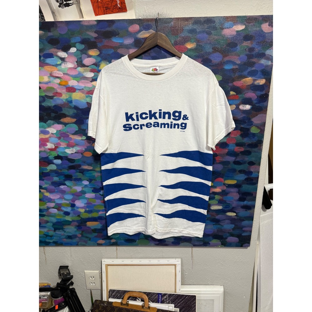 Vintage 2005 Kicking & Screaming Movie Promo Tee Fruit of the Loom Large White